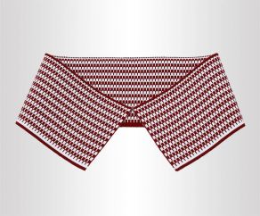 滿天星提花18針針織短袖T恤衫橫機羅紋領(lǐng)